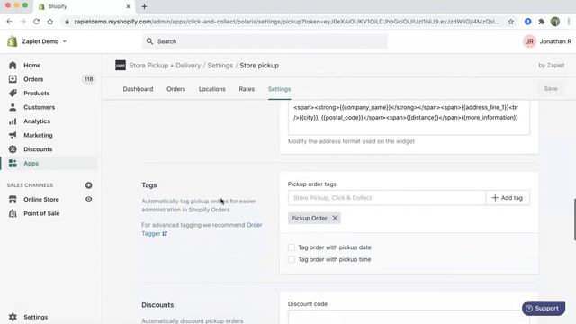 How To Offer Discount Codes For Pickup Orders | Shopify App | Zapiet - Pickup + Delivery