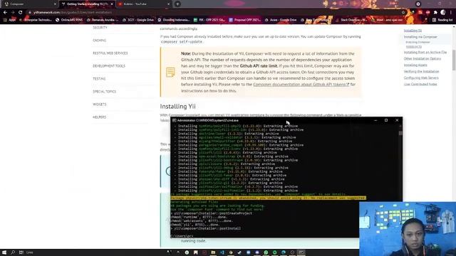 Menginstall Basic Yii Framework Dengan Composer