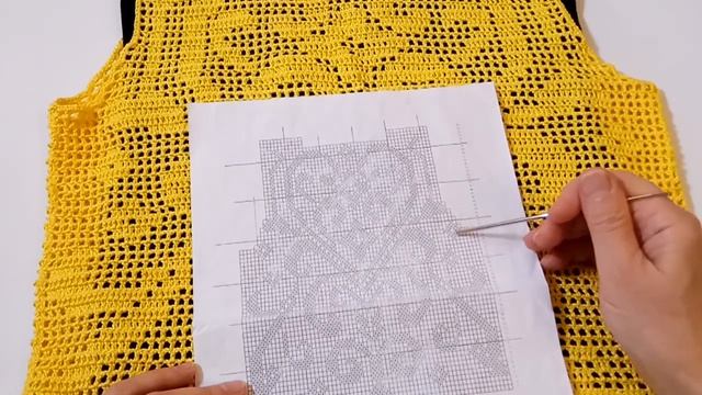 32. Обзор летнего топа филейкой