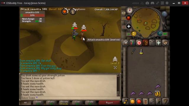 Torag's F2P Edgeville PKing Vid # 3 [65 Combat Pure, 90 Str]