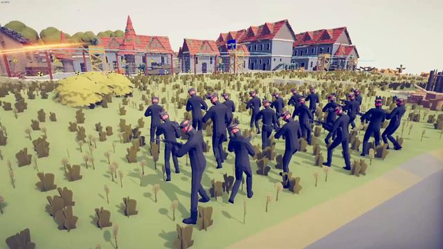 CAN 250x SHADOW COMPANY SOLDIER CLEAR ENEMY VILLAGE? - Totally Accurate Battle Simulator TABS