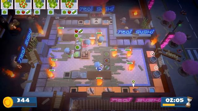 Overcooked 2 With Friend #02 - Crash And Burn
