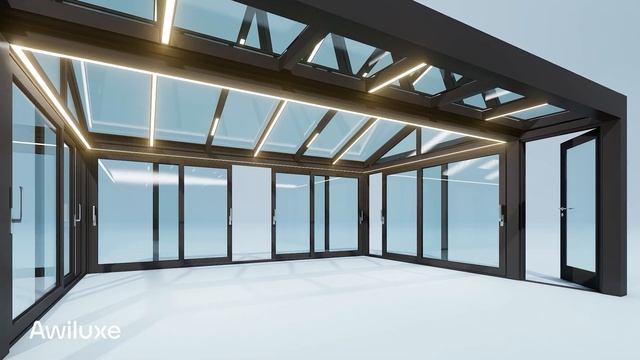 Polad Sunroom / Wintergarden With Lift & Slide Doors | AWILUXE