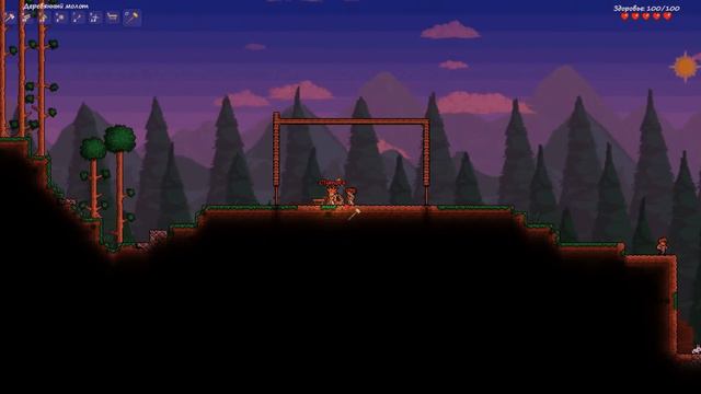 Опасные слизники (выживание с друзьями в Terraria ). 1 часть
