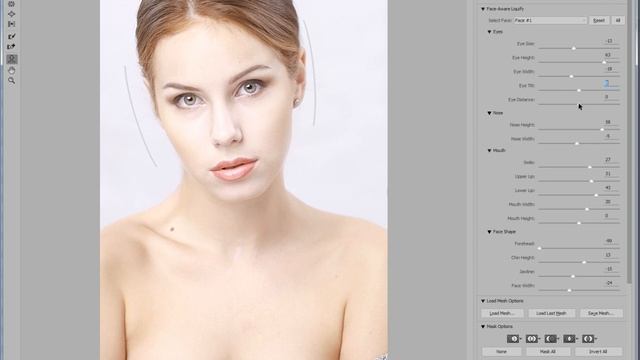 Liquify Eye Tool в Photoshop CC
