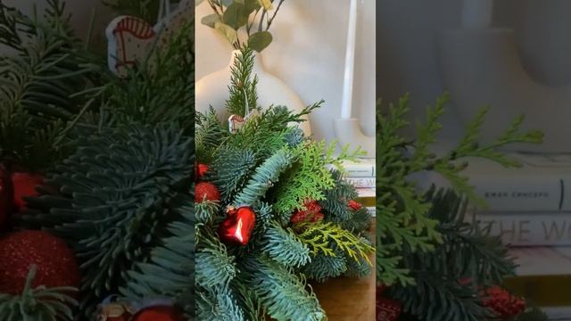 Новогодняя композиция на стол “Зимняя сказка” с доставкой от магазина 