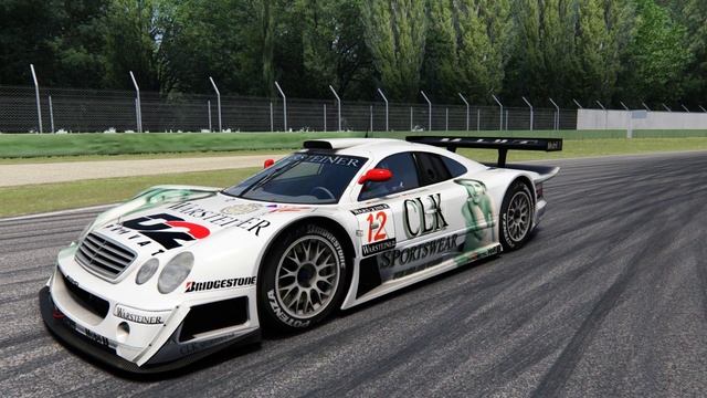 Mercedes CLK GTR At Imola In Assetto Corsa