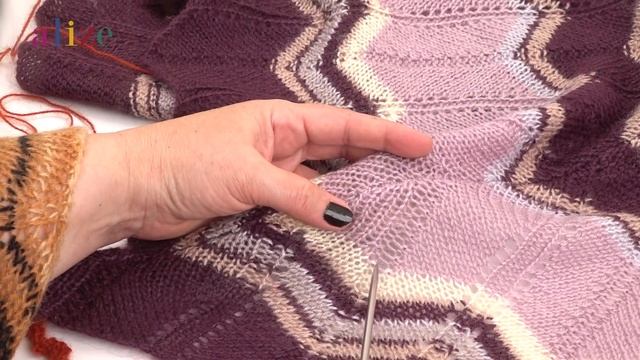 Alize Angora Gold Ile Zikzak Şal • Zigzag Shawl • Зиг Заг Шаль