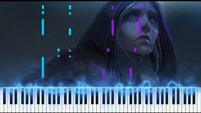 Warbringers:Jaina (Daughter Of The Sea) Warcraft Piano Synthesia Tutorial