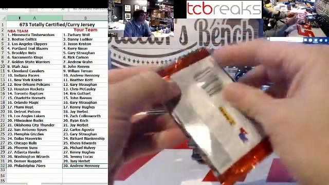 2018-02-23 673 - TOTALLY CERTIFIED NBA And STEPH CURRY Auto Jersey