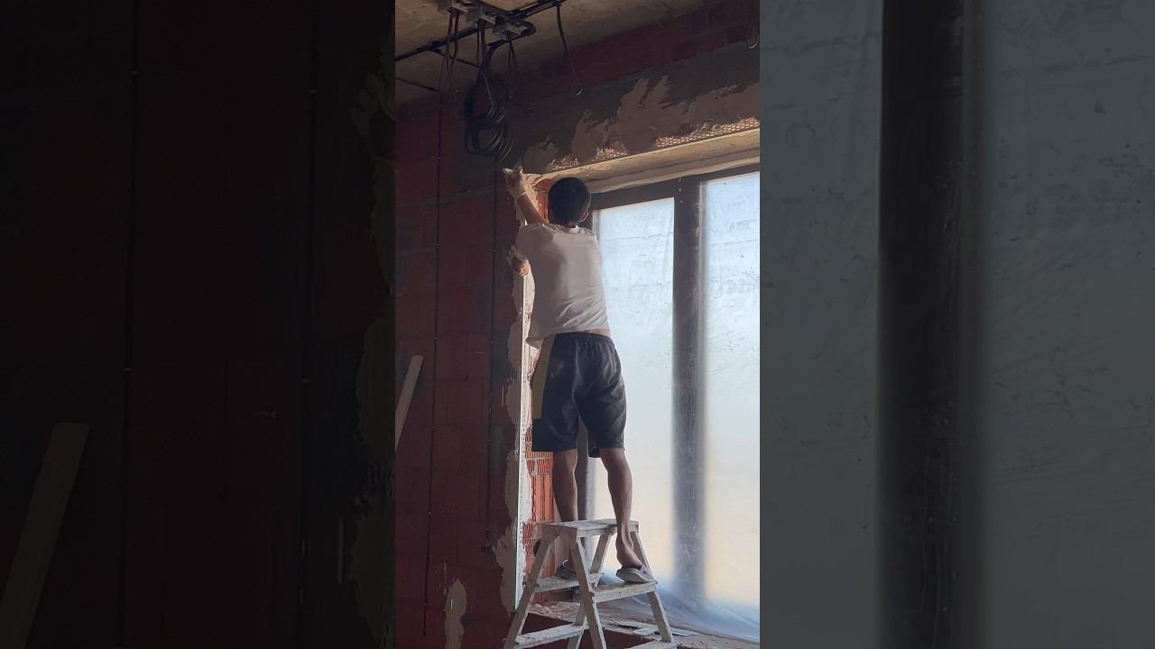 установка уголков на откосы