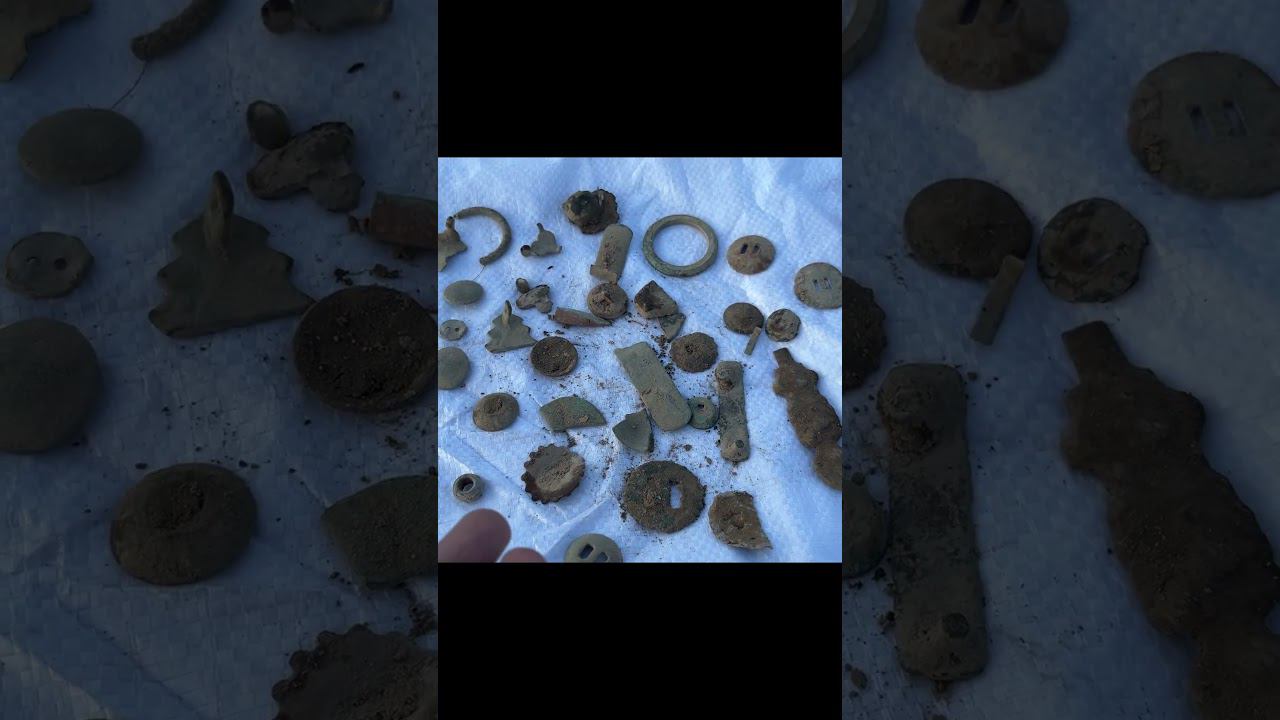 Вот что можно найти на полях за один выезд, серебро ,монеты  #deus #metaldetecting #металлоискатель