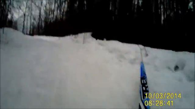 Лыжня.  Кирово Чепецк. Экшн камера.