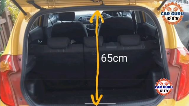 KIA PICANTO/MORNING BOOT DIMENSIONS IN CM, 2011-2017 @CarGuruDIY #CarGuruDIY