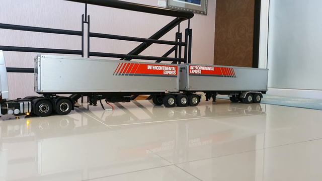 RC Truck 1/14 Mercedes Benz 3363 6x2 W/t Trailer X2 Road Train Rc TEST 3