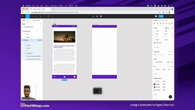 Paul Mbingu | UX/UI Designer & Researcher Using Constraints In Figma (Part 02)