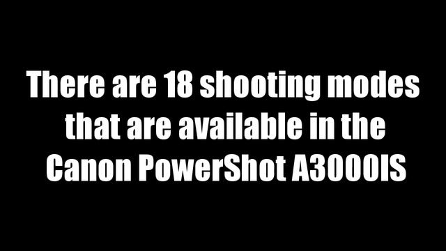 Canon PowerShot A3000IS (REVIEW)