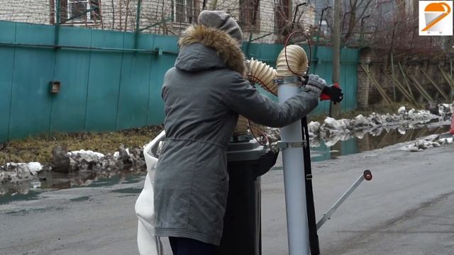 Профессиональный коммунальный пылесос CleanTech H125-19-1 Перенос всасывающей трубы.