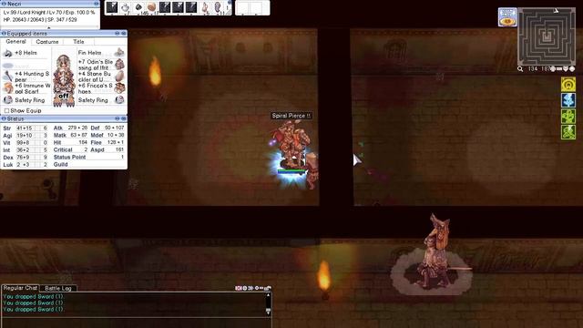 Ragnarok PreRenewal - SPIRAL Tank LK type - Lord Knight Hybrid