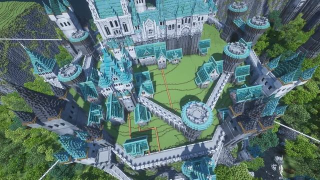 (500 Hours Minecraft Timelapse) Kingdom Of 5 Bridges (4K/60fps)