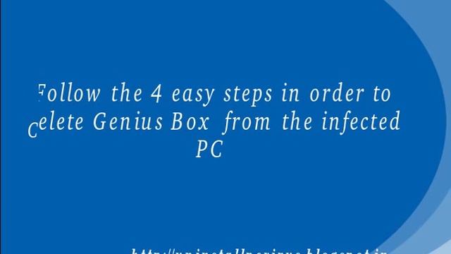 Uninstall Genius Box
