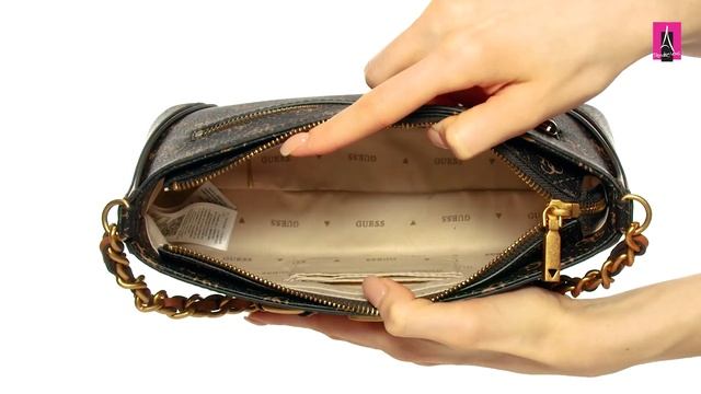 3606501 Видеообзор I Женская сумка с ручками GUESS IZZY CROSSBODY TOP