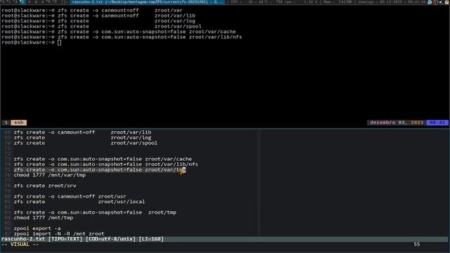Slackware64-current ( Boot On Zfs / Root On Zfs )