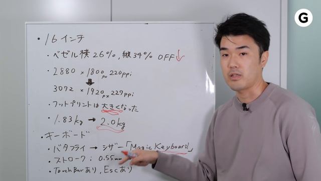 MacBook Pro 16インチをさっそく触ったよ