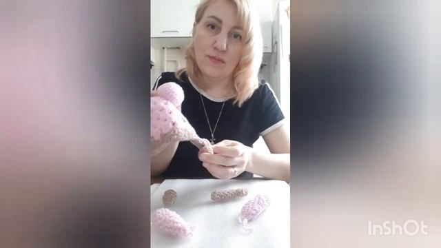 Вяжем игрушку комфортер часть 6