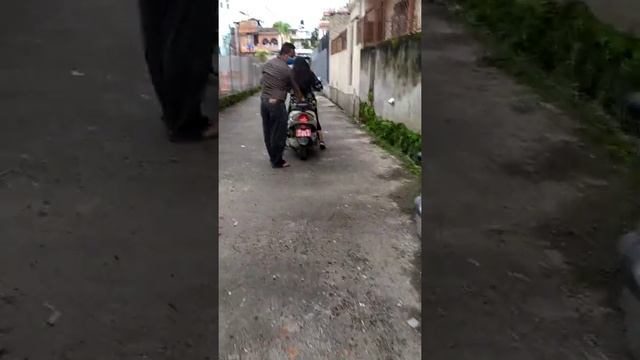 Batika Riding Bicycle Just 3rd Day Of Riding Practise