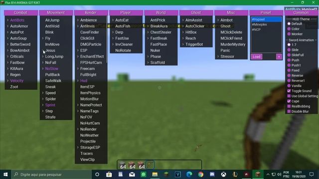 **HACK PARA MINECRAFT 1.8.9 FLUX B14 NOVO HACK NEWS HACK FLUX B14** MAIS TUTORIAL SOBRE O HACK