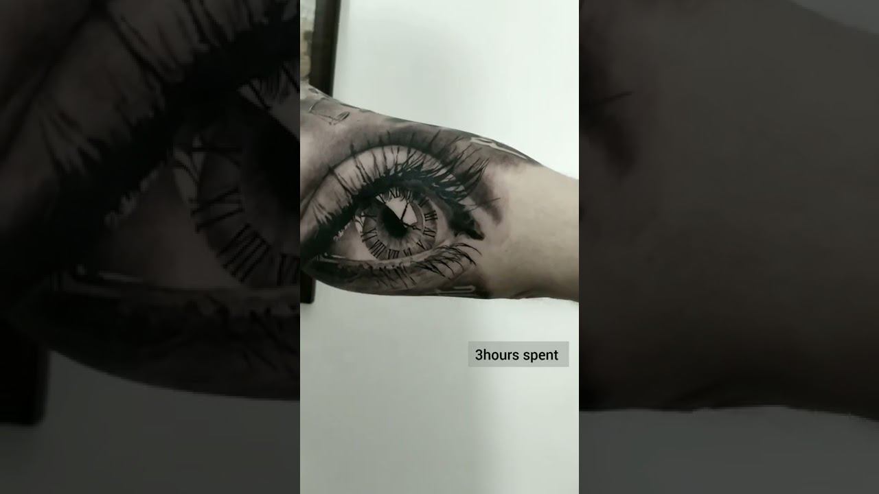 Realistic Eye #tattoo #shorts