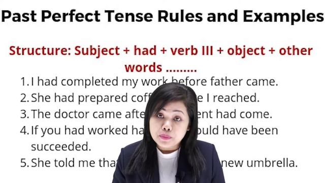 Past Perfect Tense : Had + Past Participle Verb Form : English Grammar In Hindi