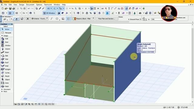 | Archicad Tutorial | - | Convert And Edit 2D And 3D Squash Tutorial In Scripting Method |