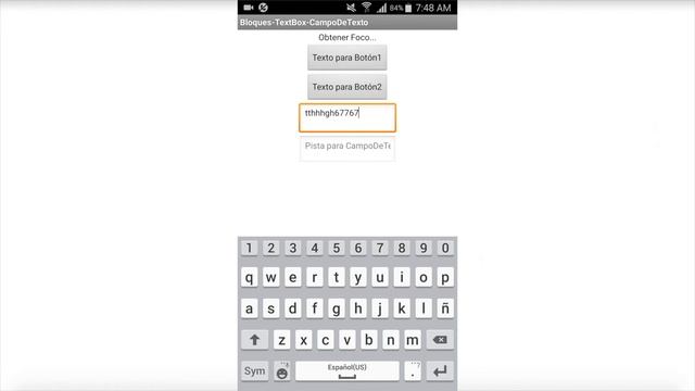 TextBox Bloques - 2.4 App Inventor 2