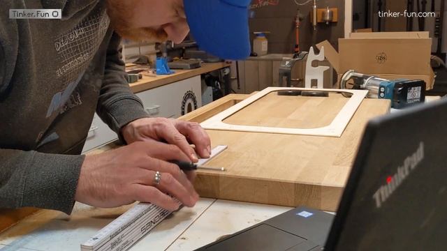 DIY Designer Table - LED & Smartphone Charger - Oak & Steel