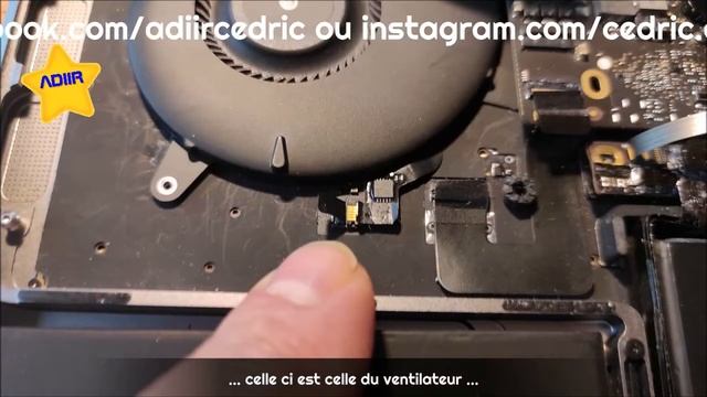 A1713 Apple MacBook Pro 13 A1708 2016 Refroidissement