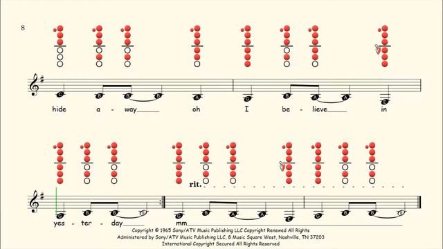 How To Play Yesterday On Clarinet | Sheet Music With Tab