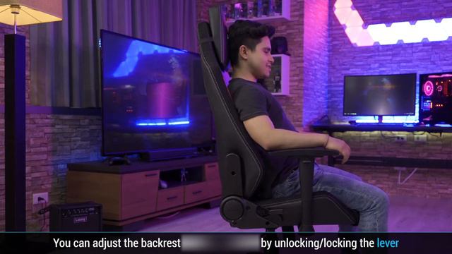 Admiral Gaming Chair - Adjustable Backrest