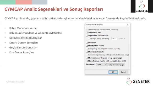 Güç Kablolarında Akım Taşıma Kapasitesinin Hesaplanması Ve CYMCAP Analiz Yazılımı