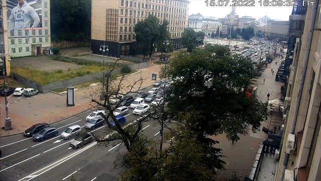 Веб-камера Киев Европейская площадь + Майдан 2022 07 15
