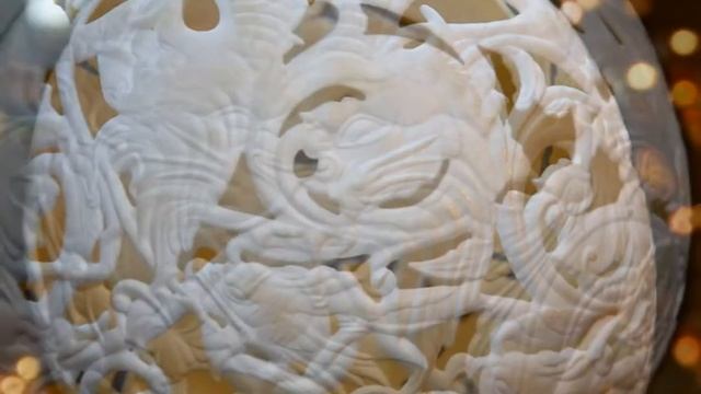 Резьба по скорлупе - Скорлупа дьявола .The Shell Of The Devil - фото