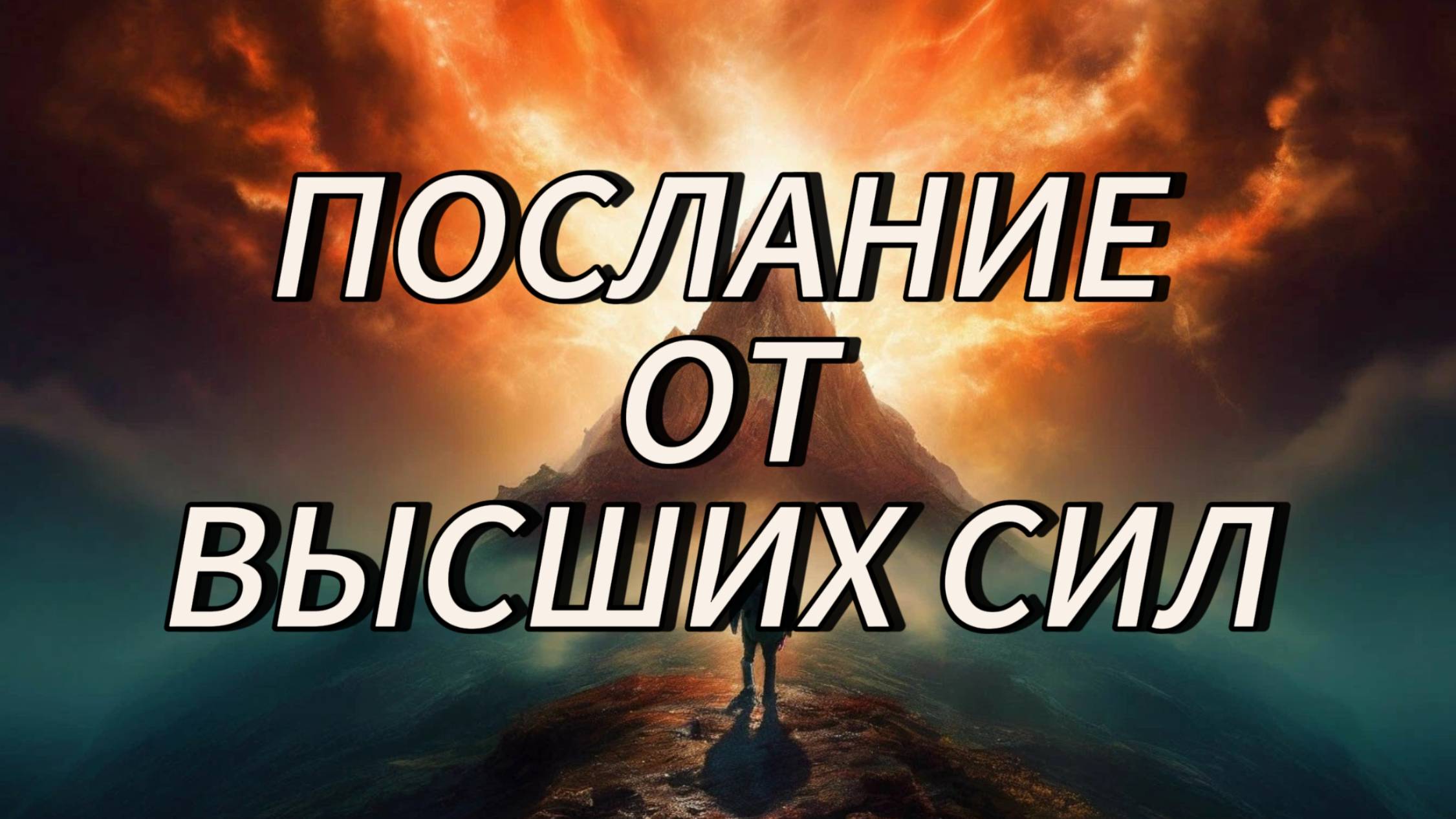 ВЫСШИЕ СИЛЫ ПЕРЕДАЮТ ПОСЛАНИЕ