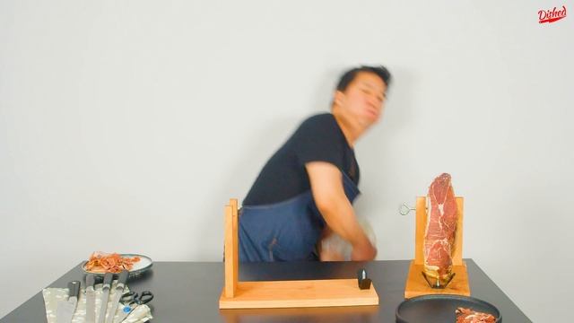 How To Carve Serrano Ham - Costco Serrano Ham (Jamón Ibérico) Carving!