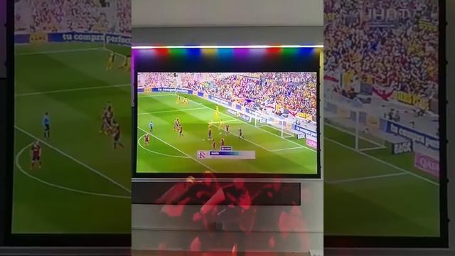 Ceiling Recessed Projection Screen Intelligent Atmosphere Light UST ALR Motorized Projector Screen