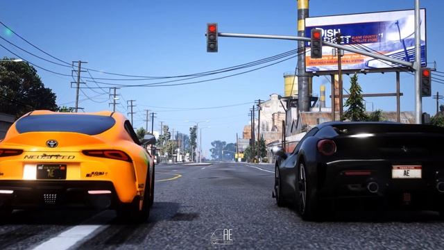 Fast And Furious (2001) SUPRA VS FERRARI. GTA V 2023