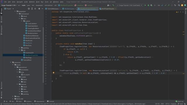 Minecraft Modding 1.18.1 with Forge | CUSTOM BOW