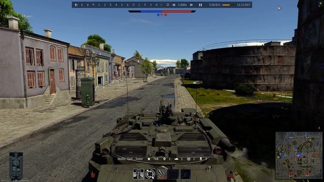 Интересный бой на карте Швеция на Шведах ))