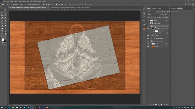 Photoshop: 3-D, Sketch Drawing Effect !