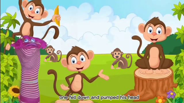 Five Little Monkeys  | Daisy | Nursery Rhymes | Kid's Song | Poem |